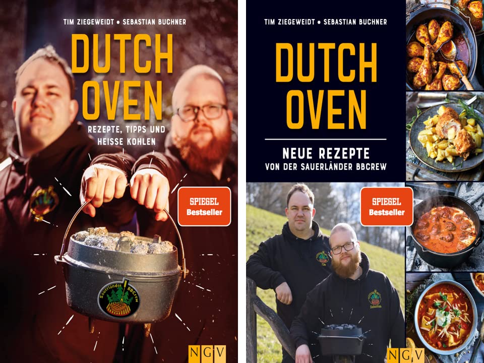 N.N. Tim Ziegeweidt | Dutch Oven-Kochbuch | 2er Set als Hardcover | Rezepte, Tipps & heisse Kohlen