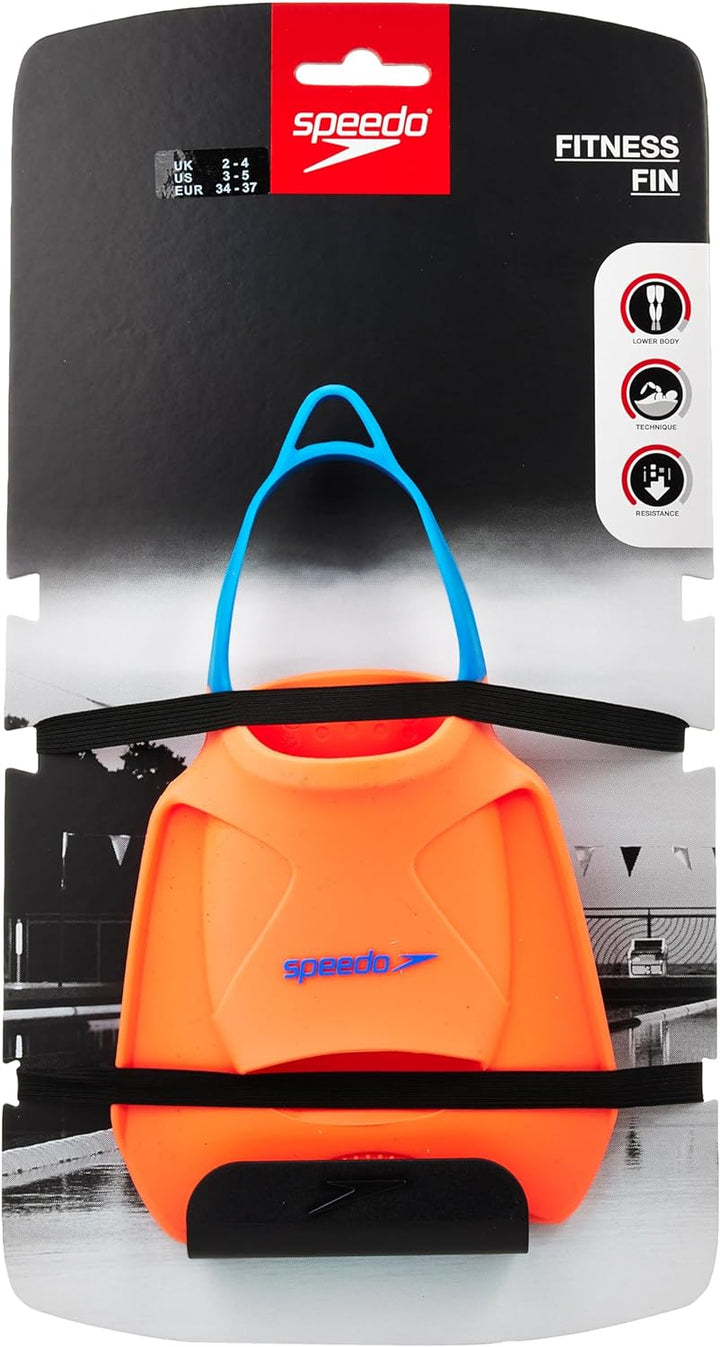 Speedo Unisex Erwachsene Biofuse FF Fitness Fin XL Orange/Blau, XL Orange/Blau
