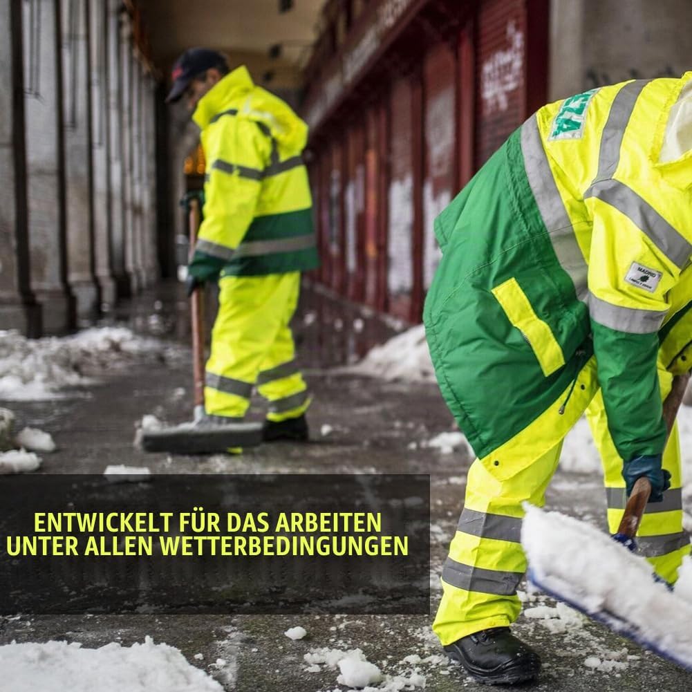 Leichte Regenhosen Herren Damen Orange/Regen Warnschutzhose Winddichte Outdoorhose für Fahrrad Trekk