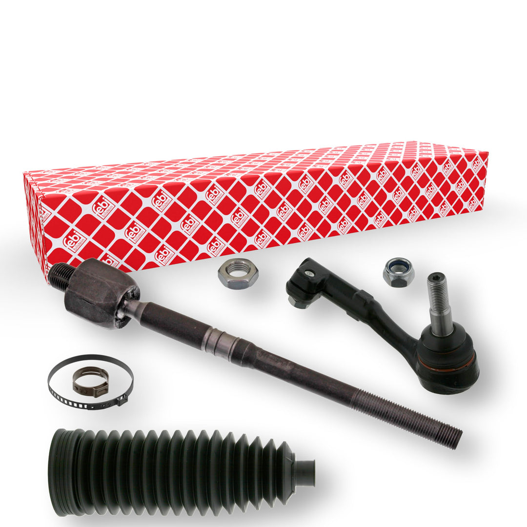 febi bilstein 40516 Spurstange mit Endstück und Sicherungsmutter , 1 Stück Vorderachse rechts, Vorde
