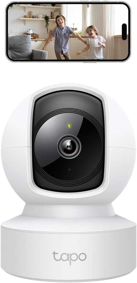 Tapo TP-Link C212 360° WLAN Überwachungskamera, Ethernet/Wi-Fi-Anschluss,2K Auflösung, Bewegungsverf