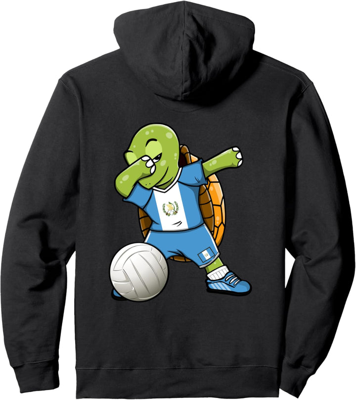 Dabbing Schildkröte Guatemala Volleyball Mannschaft Sport Pullover Hoodie