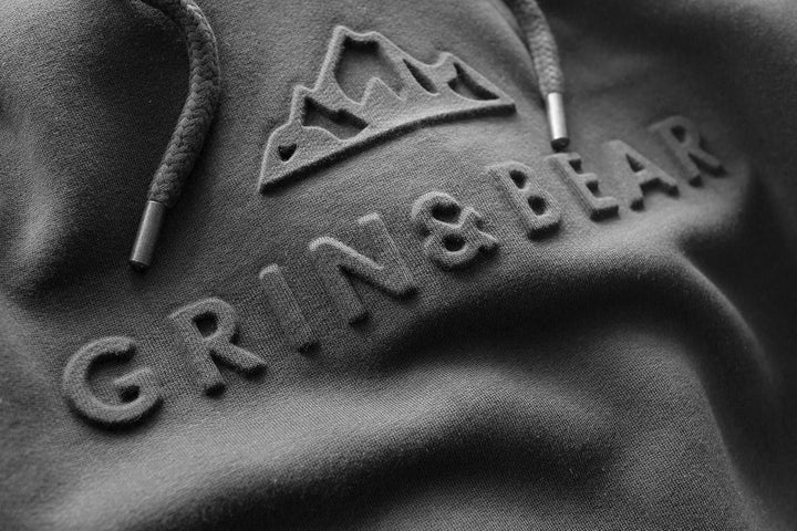 Grin&amp;Bear Herren Hoodie Slim fit Kapuzenpullover Kapuzenjacke mit gestempeltem Design Logo GEC540 S