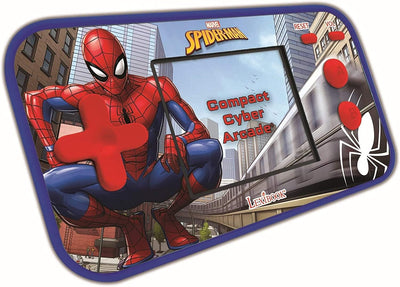 Lexibook JL2367SP Spider-Man Marvel Peter Parker Compact Cyber Arcade Tragbare Spielkonsole, 150 Gam