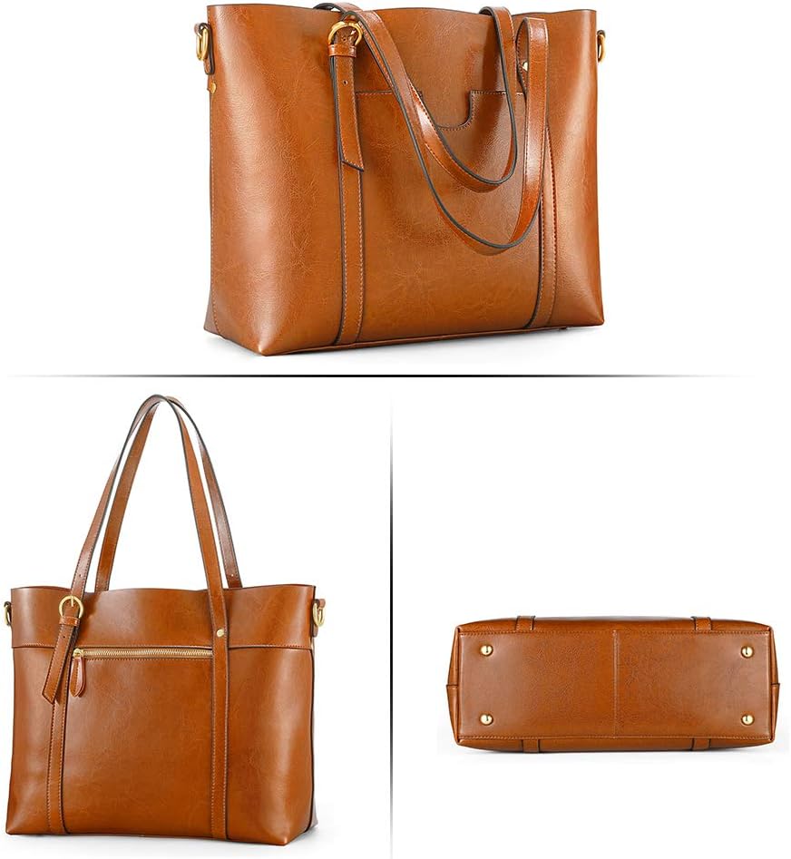 Kattee Leder-Satchel-Geldbörsen und Handtaschen für Damen, Top-Griff-Schulter-Geldbörsen-Tote-Hobo-T