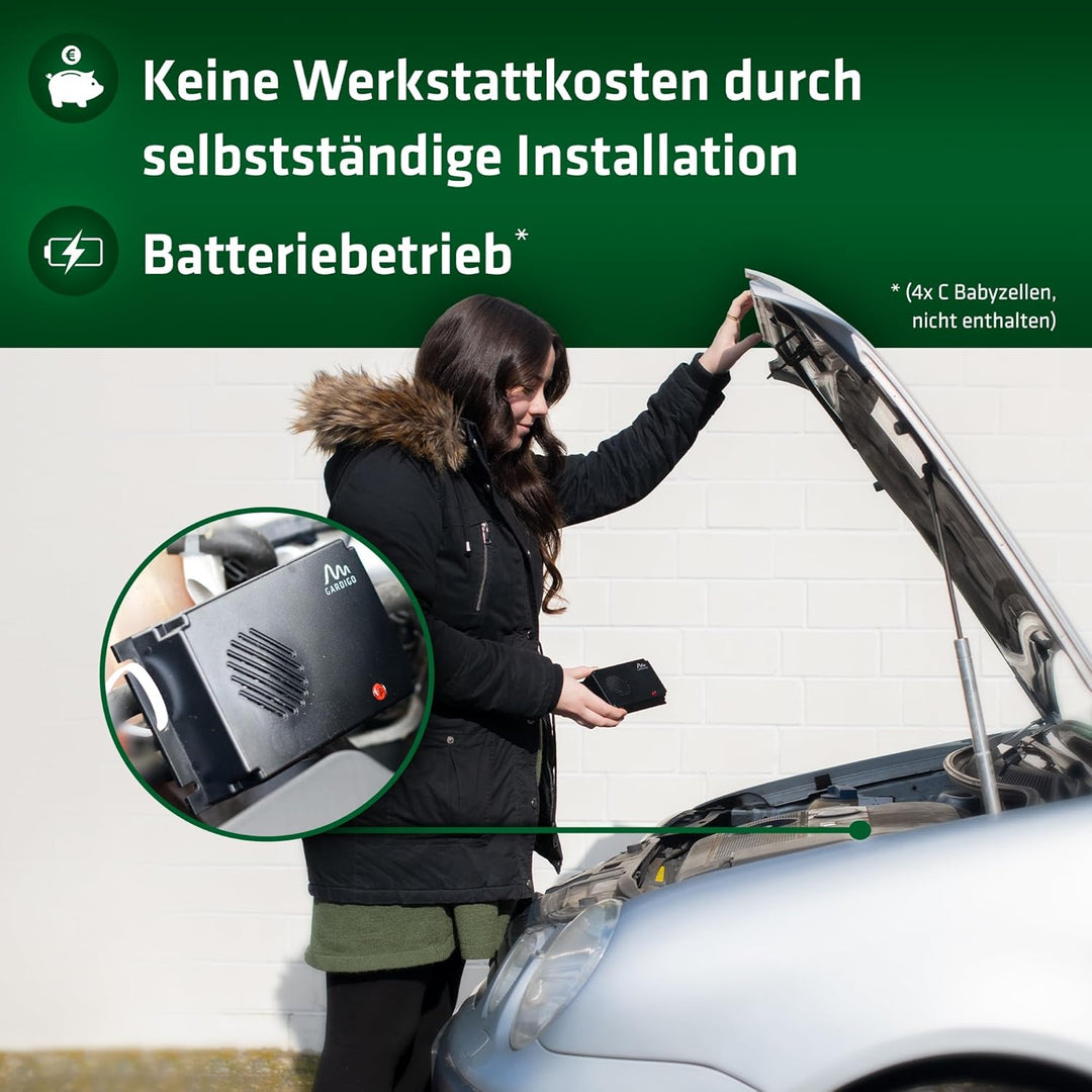 Gardigo® Marderschreck Marder-Frei Mobil - 2er Set | 25 Jahre Erfahrung mit Marderabwehr | Mardersch