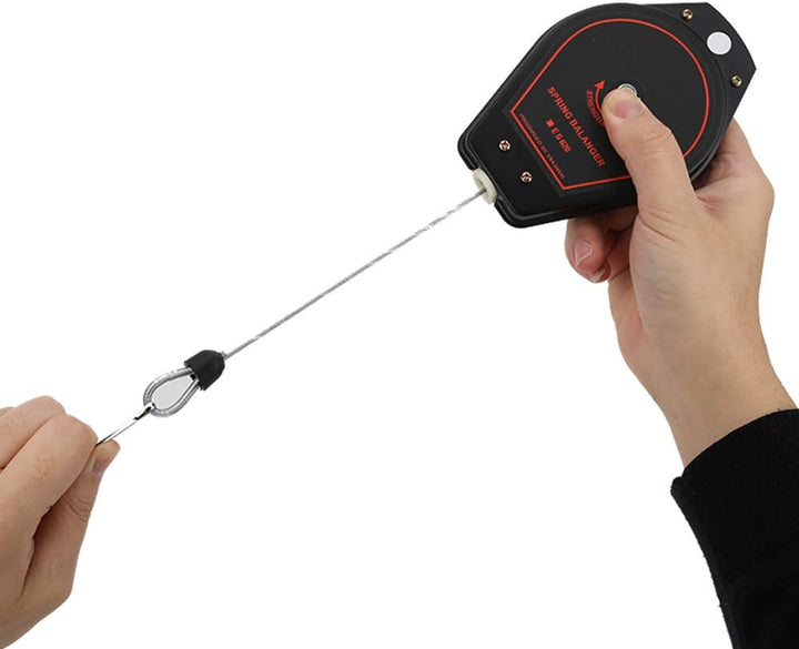 Spring Balancer 0,6-2,0 kg Tragbarer, einziehbarer Halter Montagewerkzeug Montagelinie Leuchten Schw