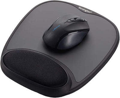 Kensington Comfort Gel-Mauspad mit Handgelenkauflage, Schwarz (K62386AM) Mauspad mit Handballenaufla