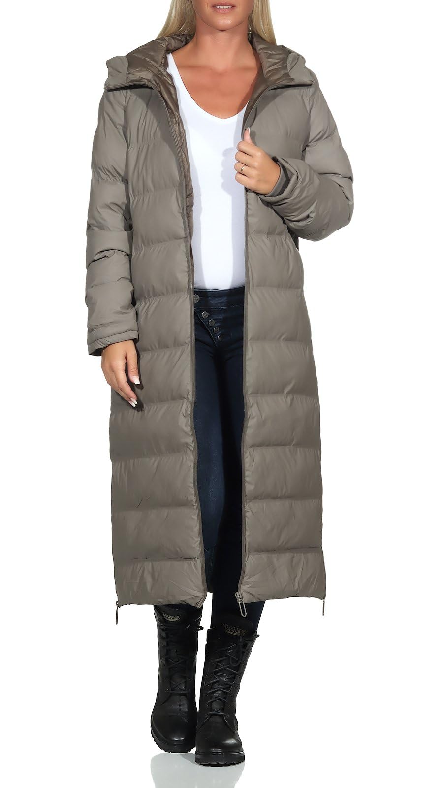 Hailys LS P JK JO44HANNA Frauen Wintermantel taupe Basics, Casual Wear, Streetwear S khaki, S khaki