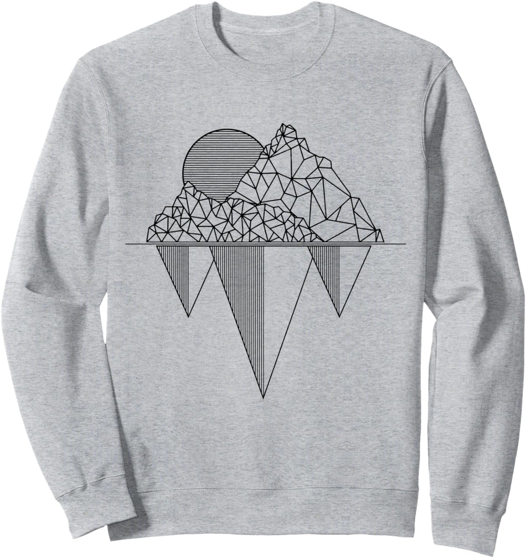Berge Vintage Wandern Camping Trekking Klettern Geschenk Sweatshirt