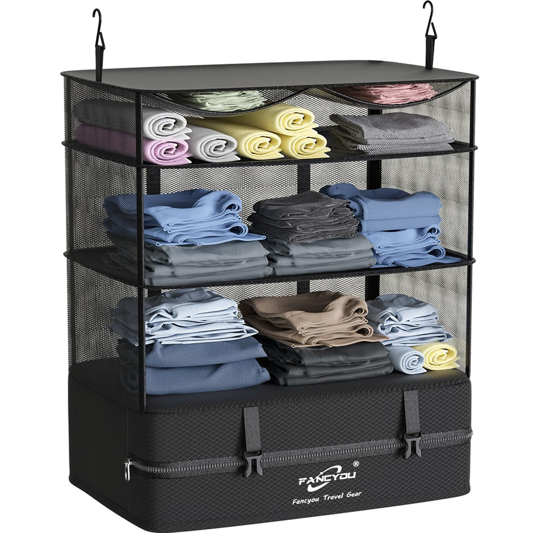 Koffer Organizer Hängende Verpackung Würfel Tragbare Schrank Regale Kompressive Reisegepäck Essentia