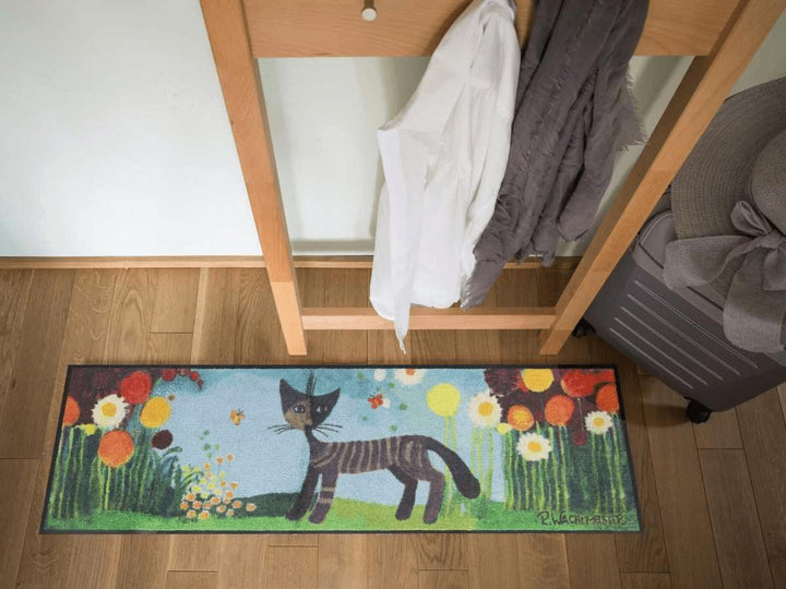 Salonloewe Rosina Wachtmeister Fussmatte Margherite 35 x 120 cm Läufer Katzen bunt