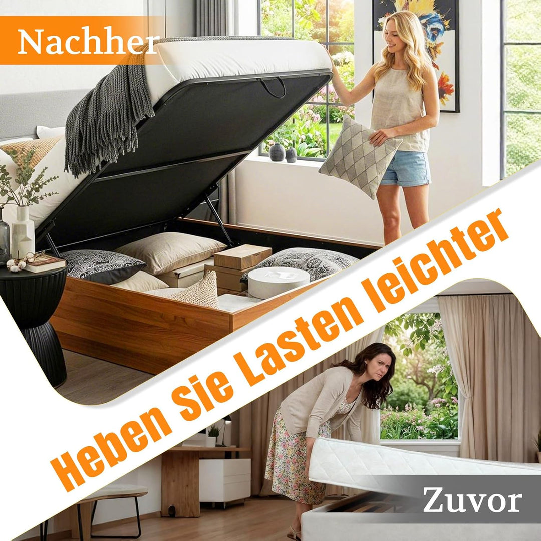200mm 200N/20kg Gasdruckfeder Gasdruckdämpfer Universelle Gasfeder für Sofa Bett Klappen, Wohnmobilt