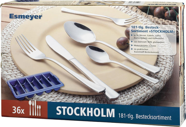 Esmeyer 204-059 Besteck-Set, 181-teilig, Mehrfarbig (Mehrfarbig)