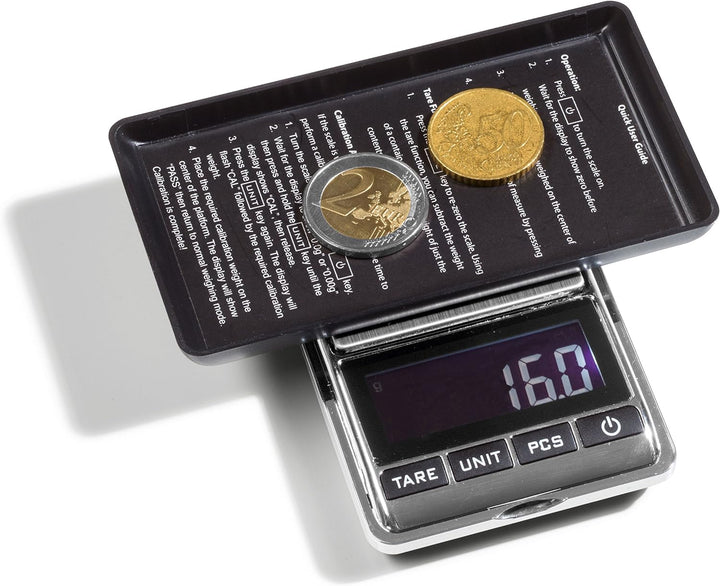 LEUCHTTURM digitale Münzwaage LIBRA | Münzwaage für den Messbereich 0,01-500 g
