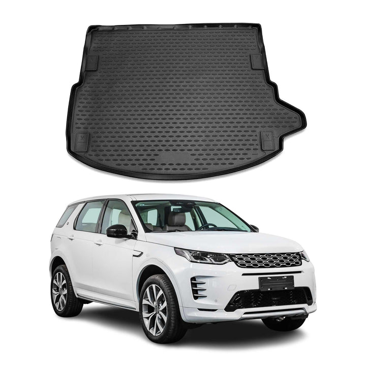 OMAC Kofferraummatte Kofferraumwanne kompatibel mit Land Rover Discovery Sport 2014-2019 Gummi Disco