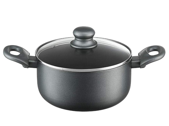 AMBITION Suppentopf mit Deckel 20 cm Graphite 2,9 l Aluminium Kochtopf antihaft alle Herdarten Induk