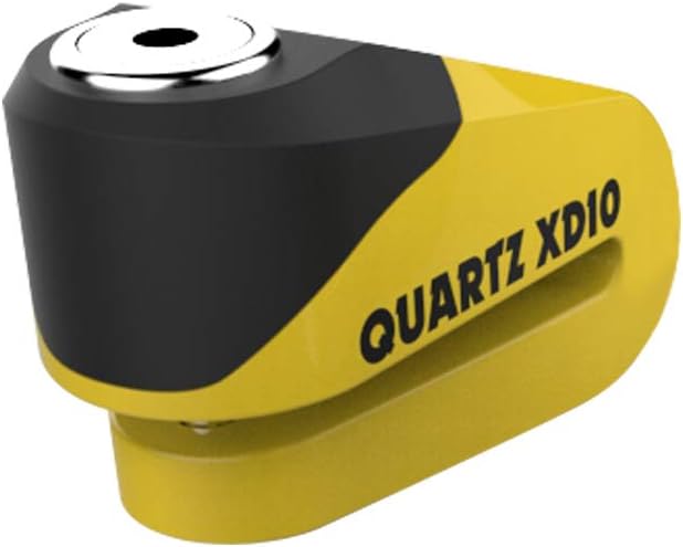 Oxford Motorcycle Quartz XD10 Disc Lock 10mm Pin Yellow UK Seller, Medium