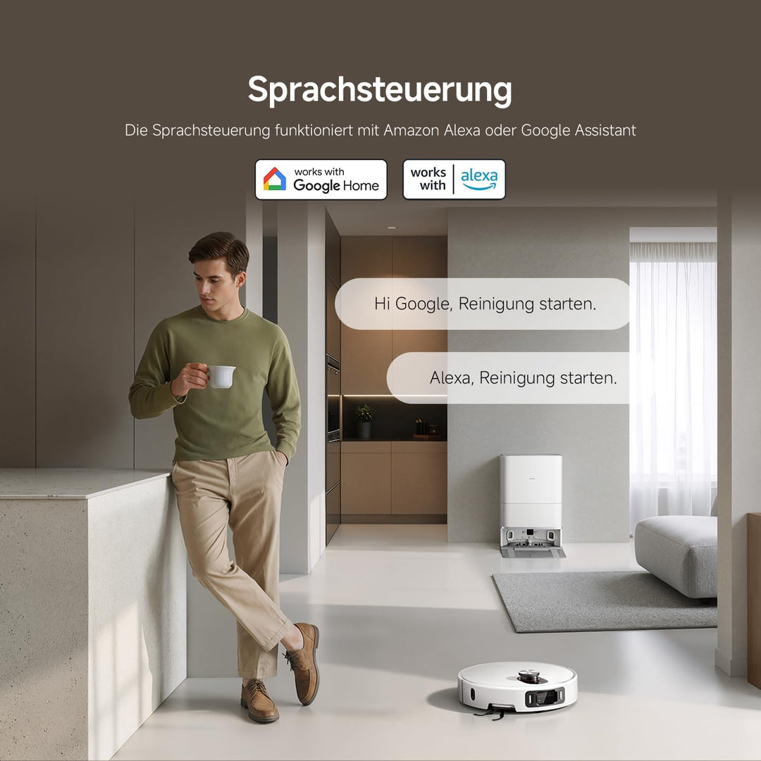 XIAOMI Robot Vacuum 5 Pro Saugroboter mit Wischfunktion, 20.000Pa, Ausfahrbarer Mopp &amp; Seitenbürste,