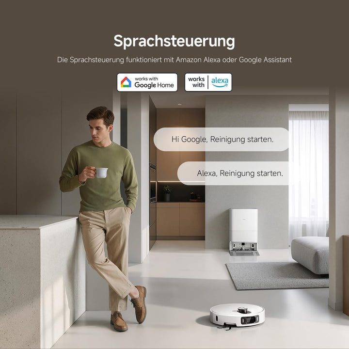 XIAOMI Robot Vacuum 5 Pro Saugroboter mit Wischfunktion, 20.000Pa, Ausfahrbarer Mopp &amp; Seitenbürste,