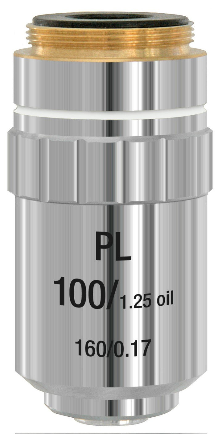 Bresser Mikroskop Objektiv planachromatisch DIN-PL 100x (Öl), 100x