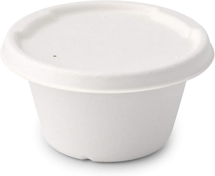 BIOZOYG Umweltfreundliche Suppenbecher aus Zuckerrohr I 50 Stück 375ml Einwegbecher Einmalbecher Weg