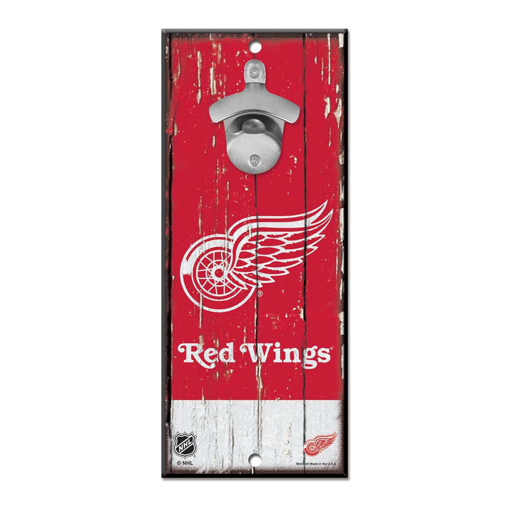 Wincraft Detroit Red Wings NHL Schild mit Flaschenöffner