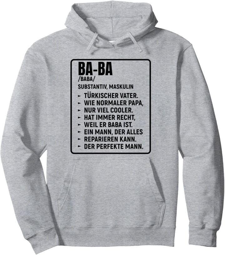 Türkischer Vater Geschenk Spruch Türken Spruch Baba Papa Pullover Hoodie