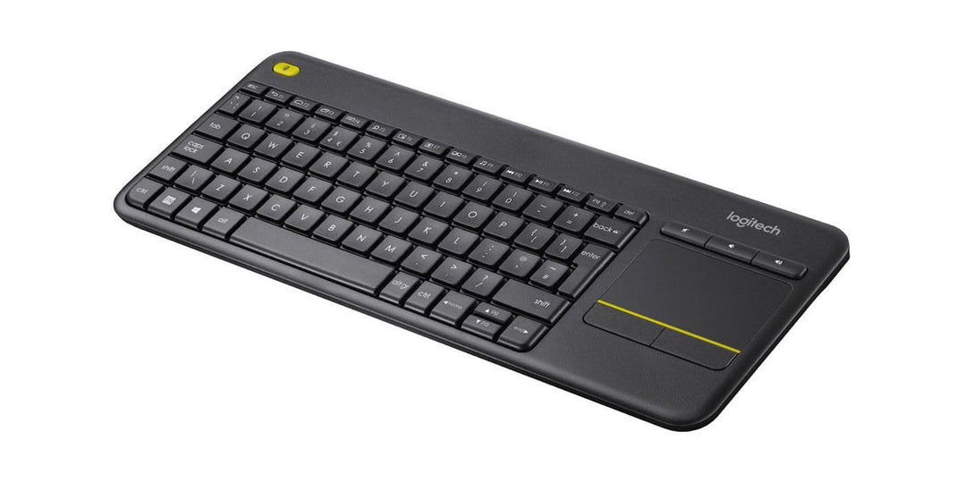 Logitech K400 Plus Kabellose Touch-TV-Tastatur mit integriertem Touchpad, Italienisches QWERTY-Layou