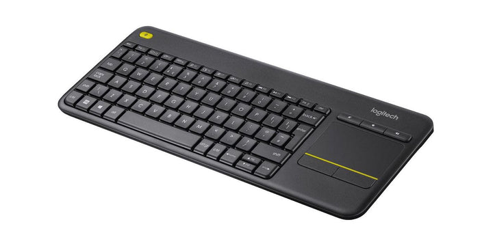 Logitech K400 Plus Kabellose Touch-TV-Tastatur mit integriertem Touchpad, Italienisches QWERTY-Layou