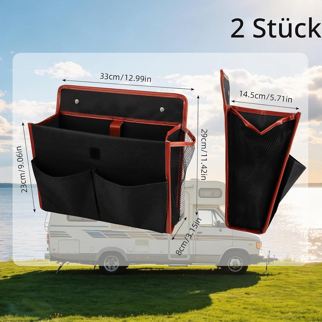 FRUHLING 2 Stück Wohnwagen Tür Organizer Hängeorganizer Selbstklebend Organizer Camping Wohnmobil Hä