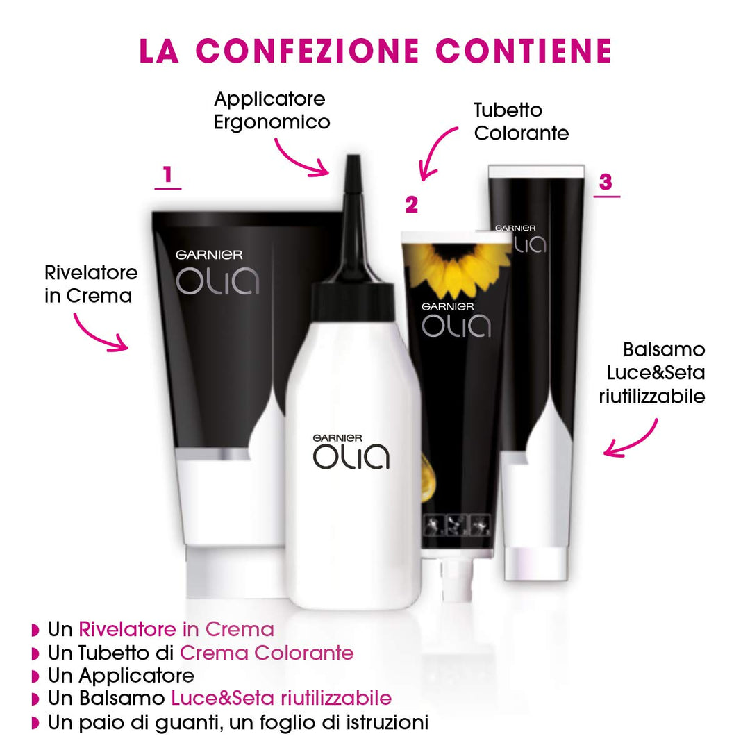 Garnier Olia Permanente Coloration und Blondierung 5.0 Castano 5.0 Castano 1 stück (1er Pack), 5.0 C