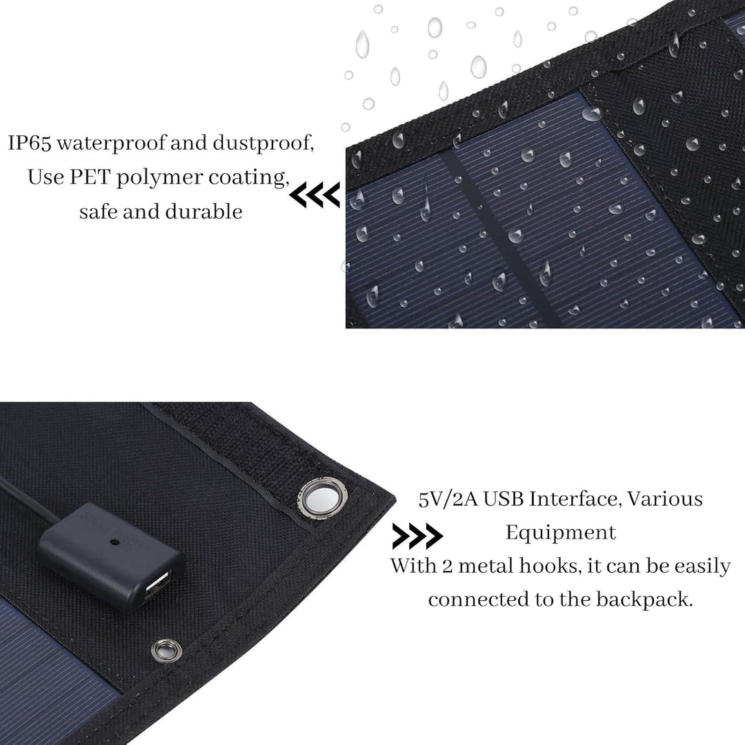 20W Faltbares Solarpanel Solar Ladegerät für Tragbares 5V USB Solar Panel Solarladegerät für Handy S