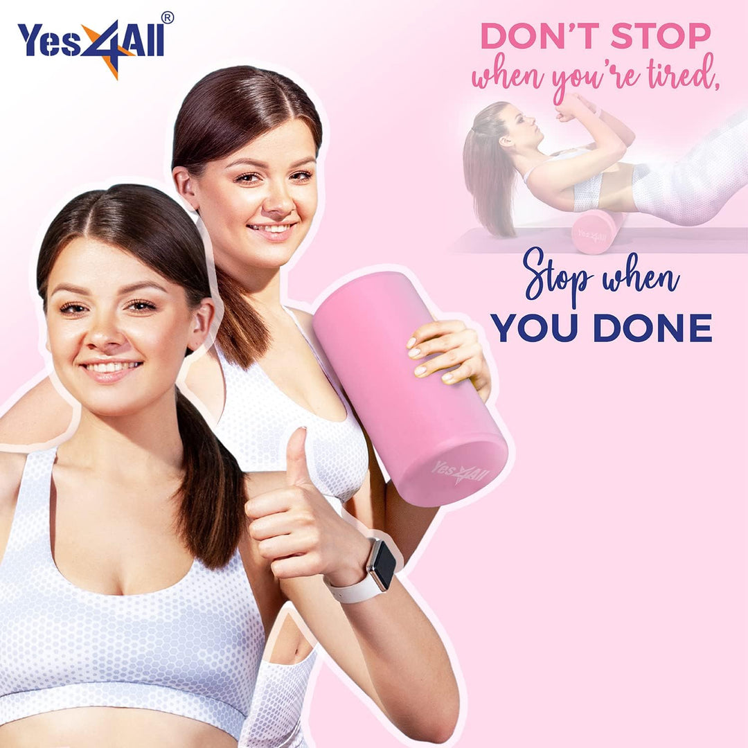 Yes4All Faszienrolle für Rücken, Wirbelsäule, Beine, Arme 30/45/60/90 cm - Mittel-Harte Foam Roller,