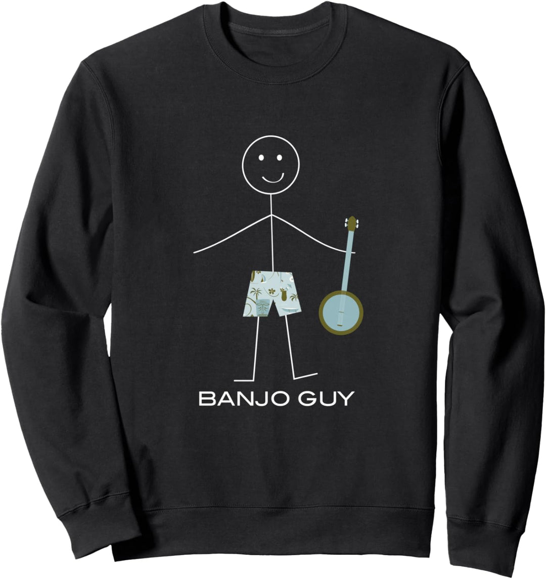 Lustige Herren Banjo, Boy Musiker Geschenke Sweatshirt