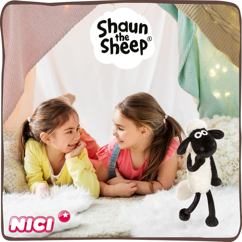 NICI Kuscheltier Shaun das Schaf 35 cm – Plüschtier für Mädchen, Jungen & Babys – Flauschiges Stofft