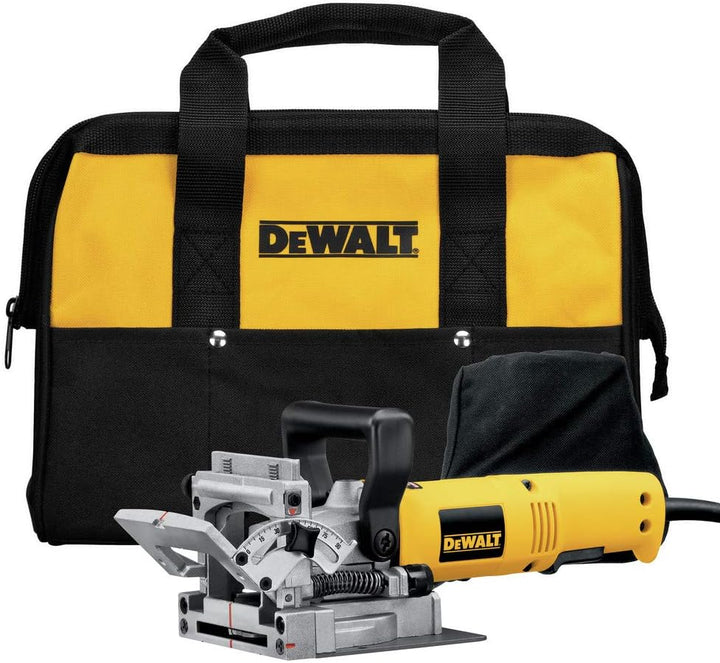 Dewalt 600 Watt Lamellendübelfräse DW682K (zum Erstellen von Flachdübelverbindungen in Holz u. Holzw