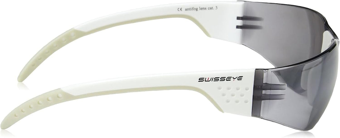 Sportbrille von Swisseye, Outbreak Luzzone S, white/grey mit Scheiben in smoke FM