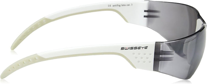 Sportbrille von Swisseye, Outbreak Luzzone S, white/grey mit Scheiben in smoke FM