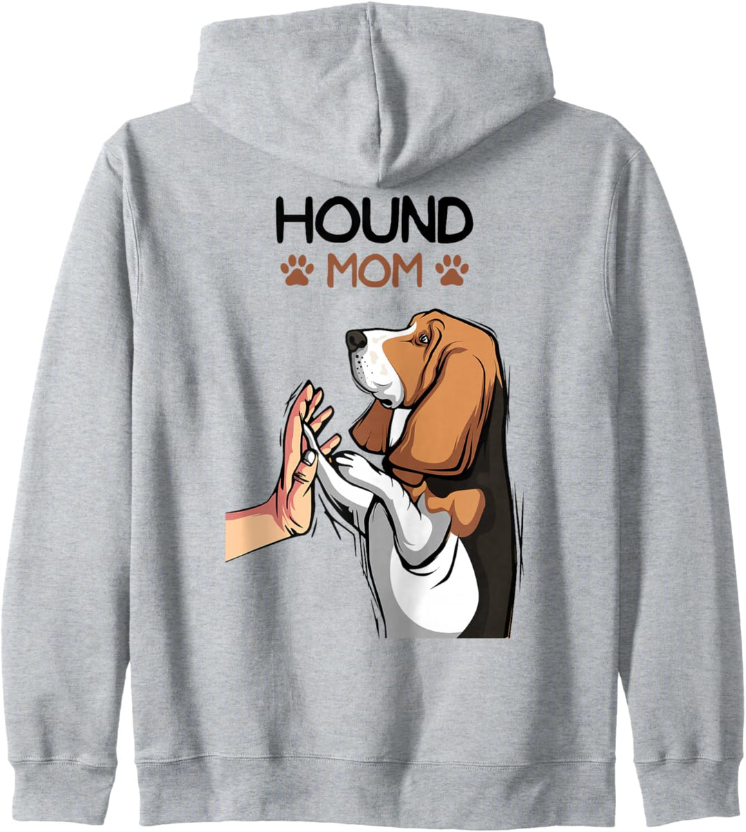 Basset Hound Hunde Mama Mom Frauchen Kapuzenjacke
