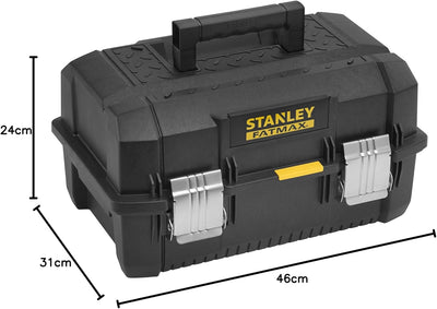 Stanley FatMax Cantilever Werkzeugbox (18 Zoll, 46 x 32 x 24 cm, Koffer für Werkzeuge, Box mit ausla