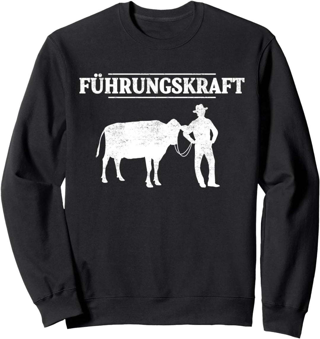 Führungskraft Landwirt Bauer Vieh Landwirtschaft Kuh Sweatshirt