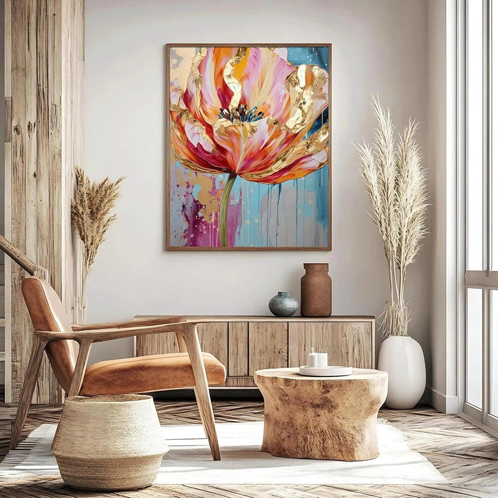 JATOK 3 Stück Malen Nach Zahlen Erwachsene, DIY Blumen Gemälde für Anfänger, Handgemalt Ölgemälde Le
