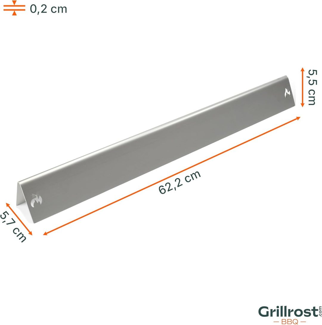 Grillrost.com Das Original Edelstahl Aromaschienen für Weber Genesis I - 300er Baureihe bis 2010 - R