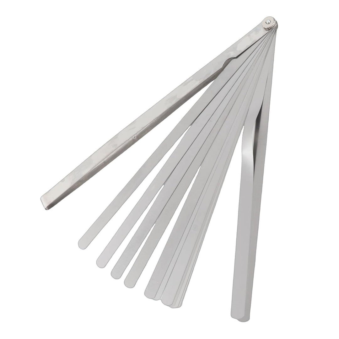 300 Mm Spalt-Fühlerlehre, 17 Klingen, Metrisch, 0,02–1 Mm Dicke, Edelstahl, Universelles Standard-SA