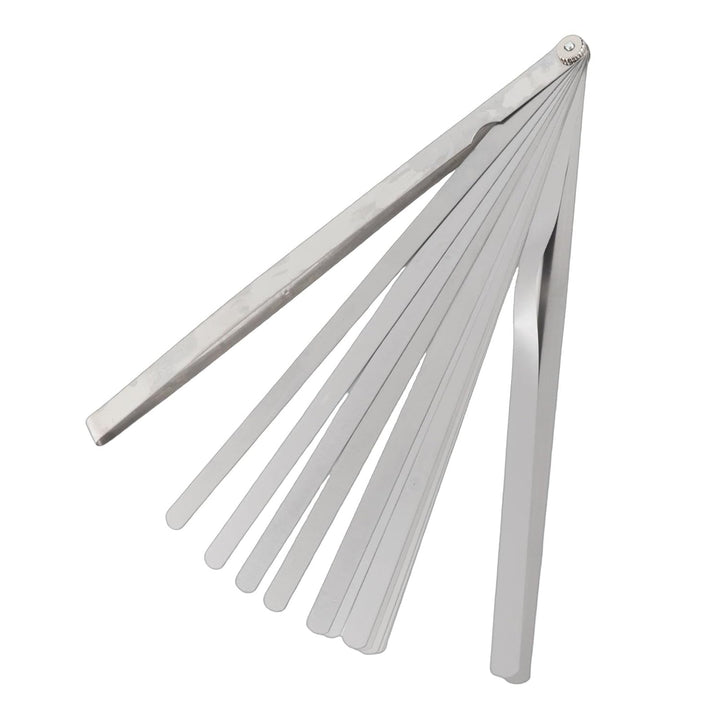 300 Mm Spalt-Fühlerlehre, 17 Klingen, Metrisch, 0,02–1 Mm Dicke, Edelstahl, Universelles Standard-SA