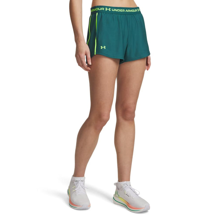 Under Armour Damen Shorts Tech Play Up 2in1 Shorts S Grün, S Grün