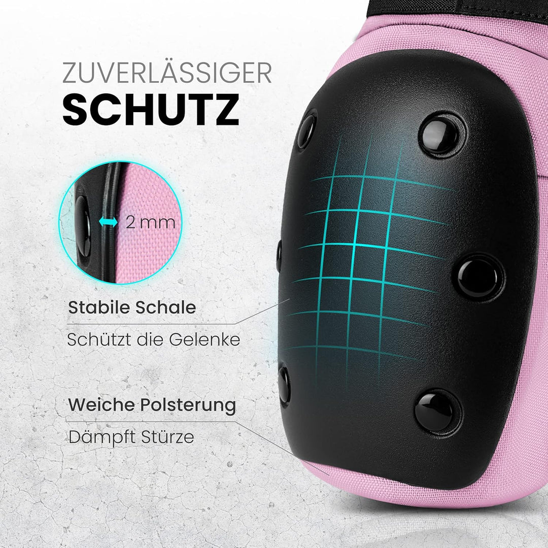 99FLIPS Inliner Schoner Erwachsene und Jugendliche [6er] Schoner Inliner Damen Herren mit Knieschone