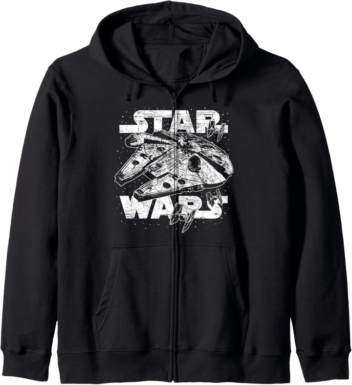 Star Wars Millennium Falcon Logo Stamp Kapuzenjacke