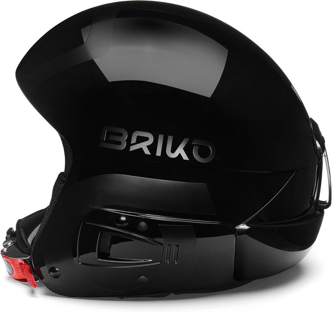Briko Unisex-Erwachsene Vulcano FIS 6.8 EPP Helm, Shiny Matt Black, 54